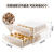 Egg box kitchen refrigerator egg storage box fresh boxstackable egg holder packing box transparent large plastic double layer drawer storage box double layer (can hold 60 eggs)