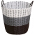 Shengni still imitates rattan weaving simple dirty clothes basket dirty clothes basket laundry basket storage basket large brown grey rice color matching