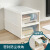 Jiabai thick plastic storage box drawer storage cabinet multi function wardrobe storage box sorting box shoe box 13L