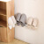 Foldable slipper rack, no hole on the wall shelf, bathroom shoe rack, storage artifact shelf, wall hanging drain rack, one to three slipper rack (random color)