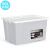 Qingyo wood 56L gray extra large plastic storage box eco friendly storage box