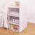 [3 sets of 40L with pulley] vengo storage box drawer storage cabinet extra largetransparentplastic clothing cabinet 3 sets