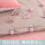 Quilt holder anti running buckle safety needle free bed sheet cover angle setter sheet fixing clip antiskid device light pink [6 pack]