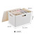 Bailu Japanese desktop storage box plastic cover makeup sundry box wardrobe underwear storage box toy finishing high style storage box (with cover)