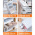 [buy 3 free 1] iris stackable plastic drawer storage box transparent underwear storage box simple Alice storage cabinet Baina box 37l transparent / white bc-450