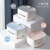 Ecoco tissue box living room tea table drawer household desktop remote control storage box napkin carton multifunctional office desk storage box Nordic gray