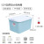 Xi Tianlong large household storage box moving packing box car storage box clothes quilt toy sorting box [merchant subsidy] 55L 2 packages of cherry grass blue