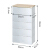 Qingyo wood sealed integrated drawerstorage cabinet 56 * 41 * 99cm five layer plastic storage cabinet children's clothing cabinet storage cabinet