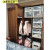 [buy 3 free 1] iris stackable plastic drawer storage box transparent underwear storage box simple Alice storage cabinet Baina box 37l transparent / white bc-450