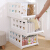 Jiabai Wardrobe Storage Basket drawer type clothes sorting rack layered partition storage rack foldable storage rack 3 white