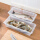 Refrigerator storage box - medium 3-piece set with drain rack