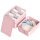 Three piece underwear storage box (pink)