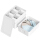 Three piece underwear storage box (white)